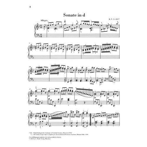Scarlatti, Domenico - Piano Sonata, K.9, L. 413 