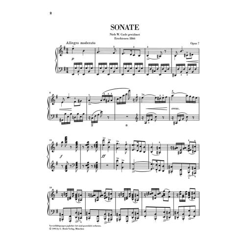 Grieg, Edvard - Piano Sonata e minor op. 7 