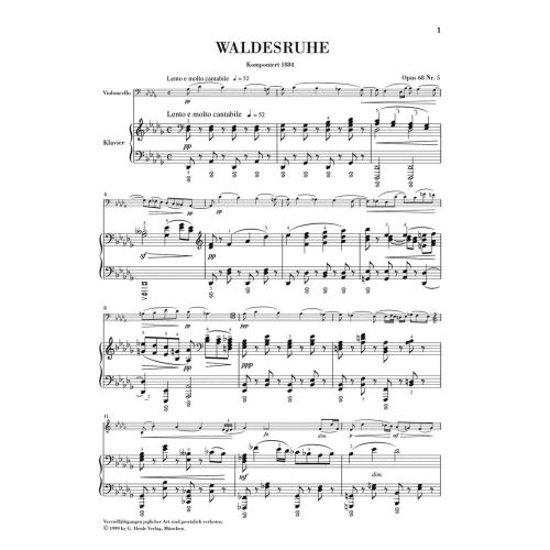 Dvo?ák, Antonín - Waldesruhe (Forrest Silence) op. 68/5 