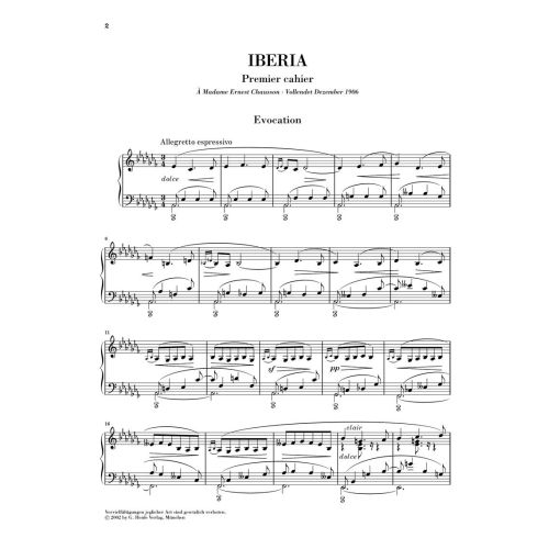 Albéniz, Isaac - Iberia - First Book 