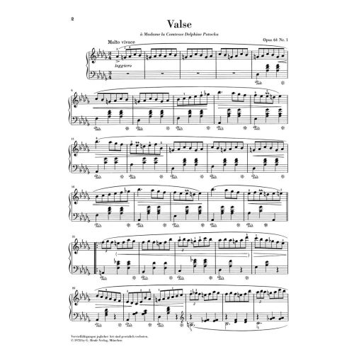 Chopin, Frédéric - Waltz D flat major [Minute] op. 64/1 