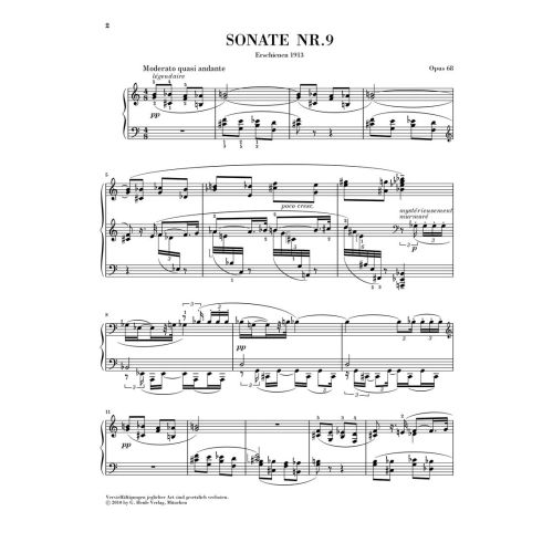 Scriabin, Alexander Nikolayevich - Piano Sonata No. 9 op. 68 