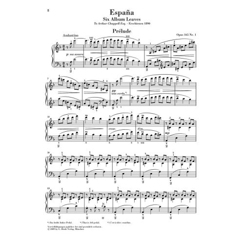 Albéniz, Isaac - España op. 165 