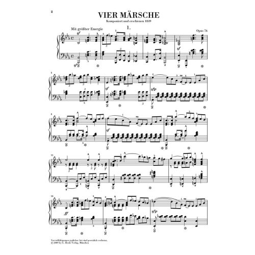 Schumann, Robert - Four Marches op. 76 