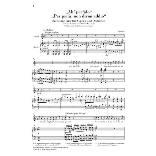 Beethoven, Ludwig van - "Ah! Perfido" op. 65 