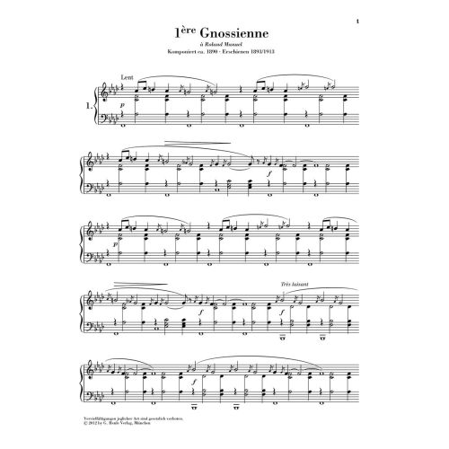 Satie, Erik - Gnossiennes 