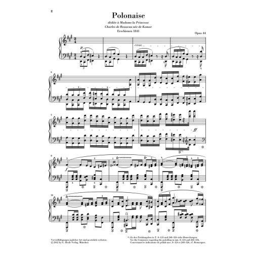 Chopin, Frédéric - Polonaise op. 44 
