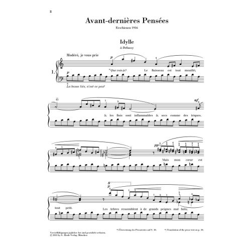 Satie, Erik - Avant-dernières Pensées 
