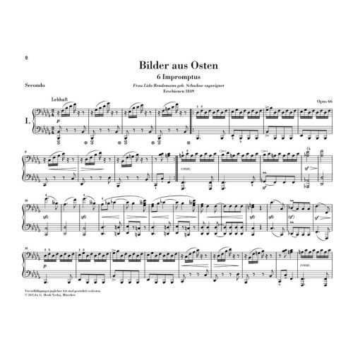 Schumann, Robert - Pictures from the East op. 66
