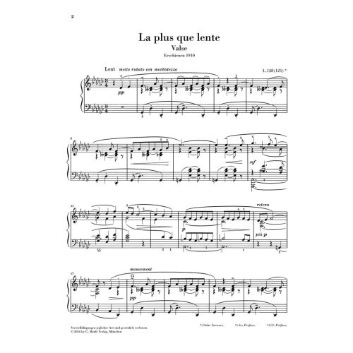 Debussy, Claude - La plus que lente 
