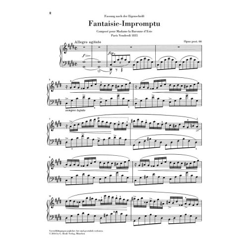 Chopin, Frédéric - Fantaisie-Impromptu 