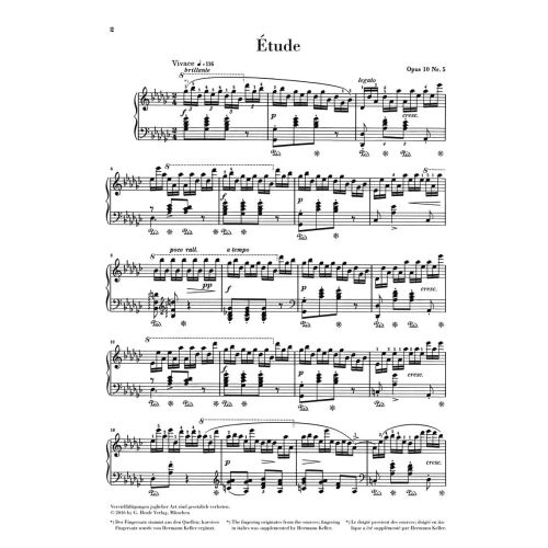 Chopin, Frédéric - Etüde op. 10/5 
