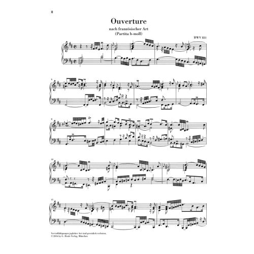 Bach, J.S - French Overture BWV 831 