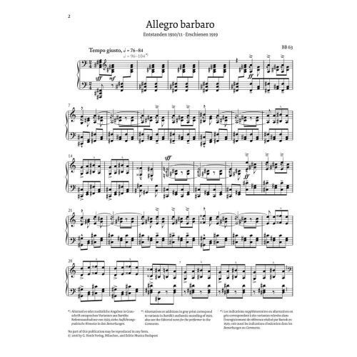 Bartók, Béla - Allegro barbaro 