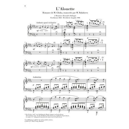 Balakirev & Glinka - The Lark 
