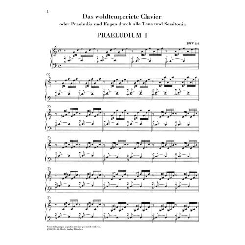 Bach, J.S - Prelude and Fugue BWV 846 