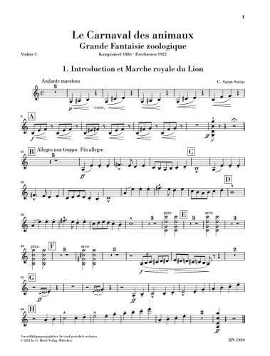 Saint-Saëns, Camille - Le Carnaval des animaux 