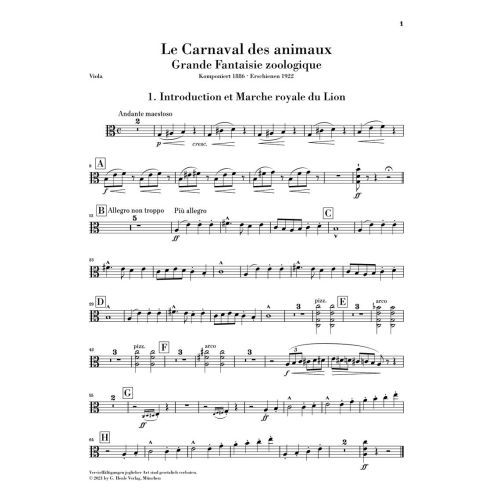 Saint-Saëns, Camille - Le Carnaval des animaux 