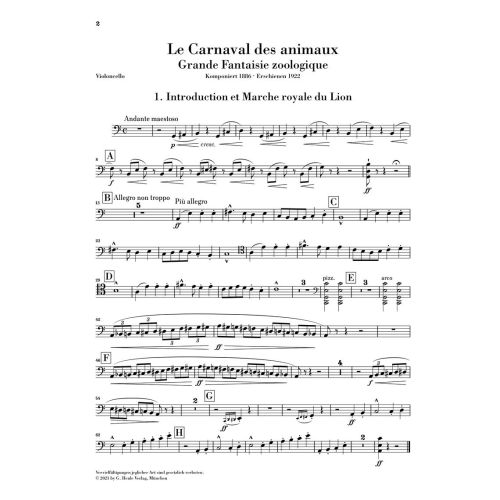 Saint-Saëns, Camille - Le Carnaval des animaux 