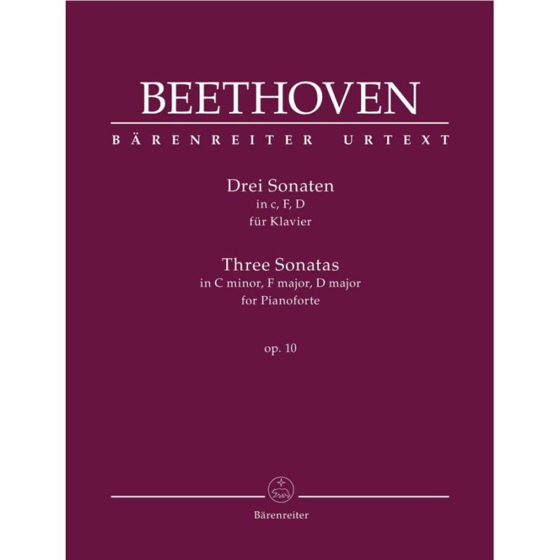 Beethoven, L van - Three Piano Sonatas, Op10