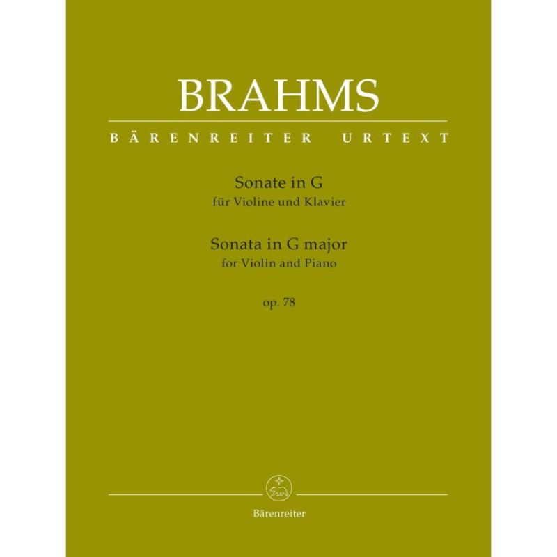 Brahms, Johannes - Violin Sonata in G major