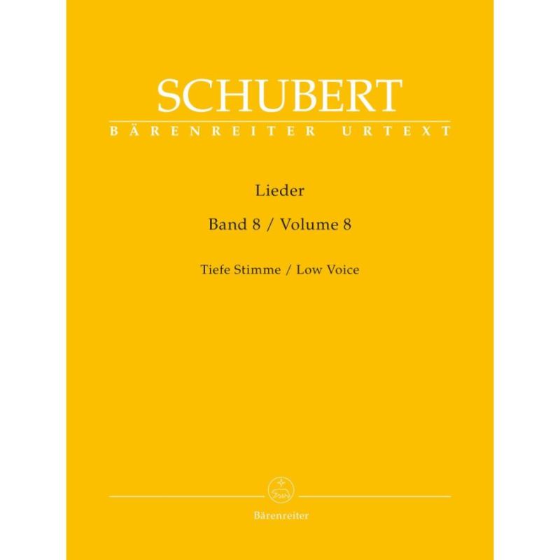 Schubert, Franz - Lieder, Volume Eight, Low Voice