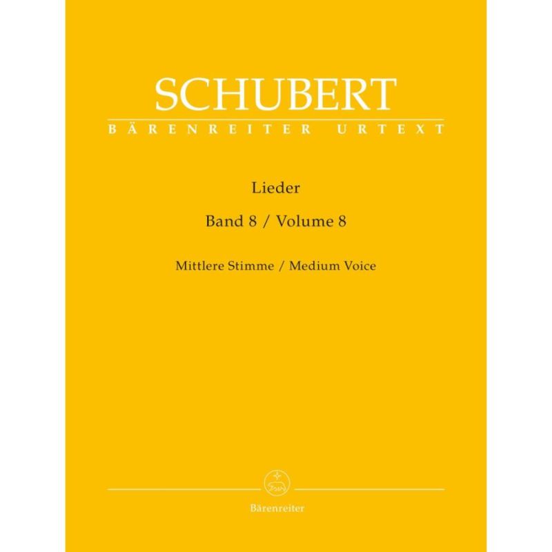 Schubert, Franz - Lieder, Volume Eight (Medium)