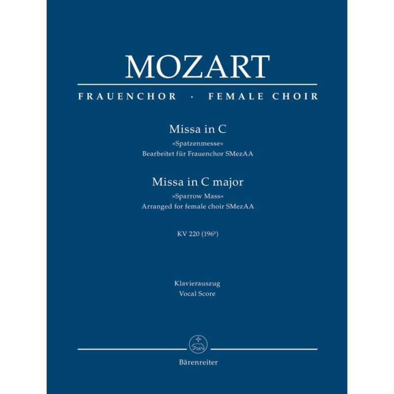 Missa brevis in C major (K.220) Sparrow Mass Vocal Score - Wolfgang Amadeus Mozart