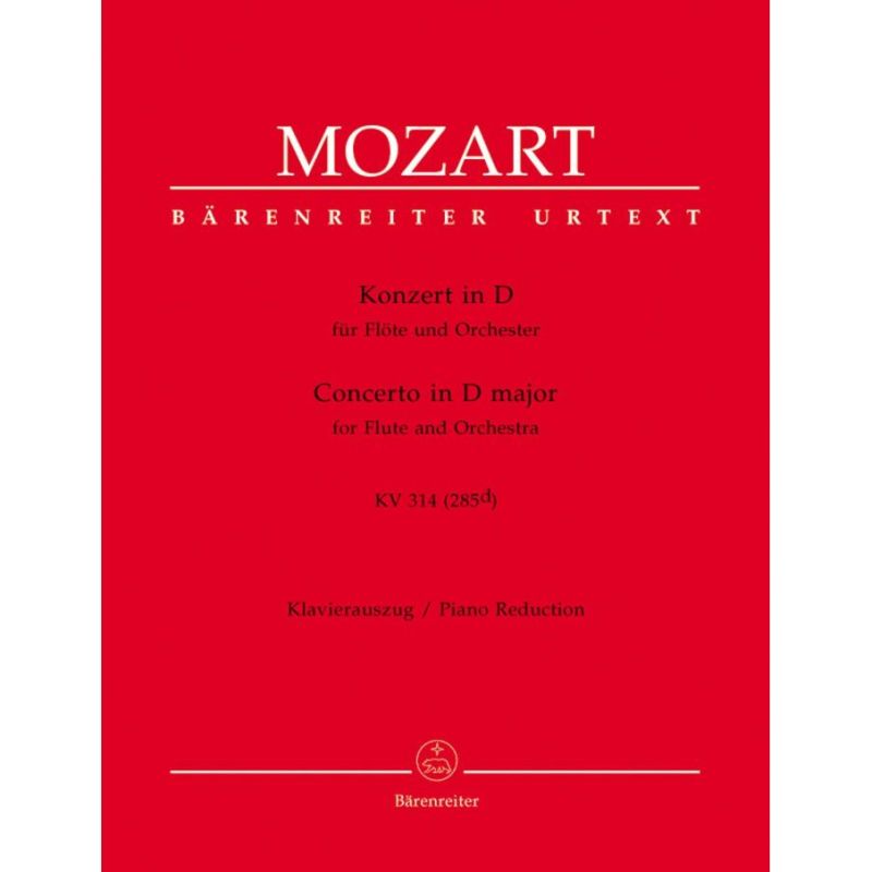 Mozart W.A. - Concerto for Flute No.2 in D (K.314) (K.285d) (Urtext).