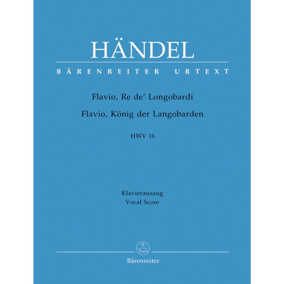 Flavio (HWV 16) Vocal Score - George Frideric Handel