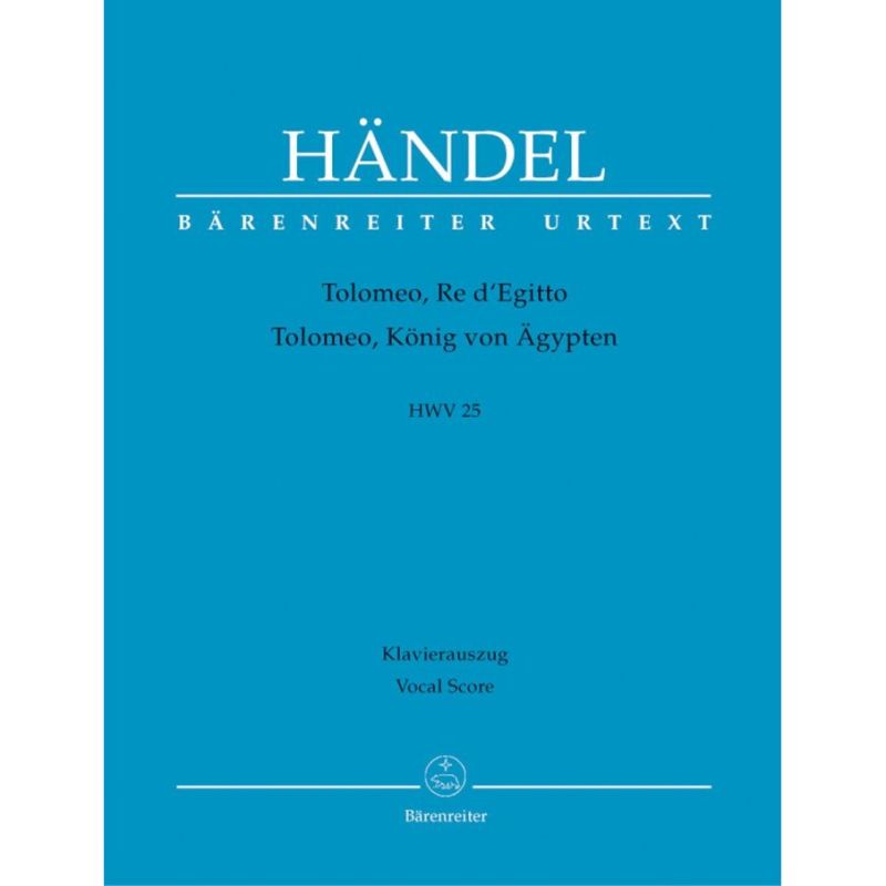Handel, G F - Tolomeo, Re di Egitto (HWV 25) (It) (Urtext).