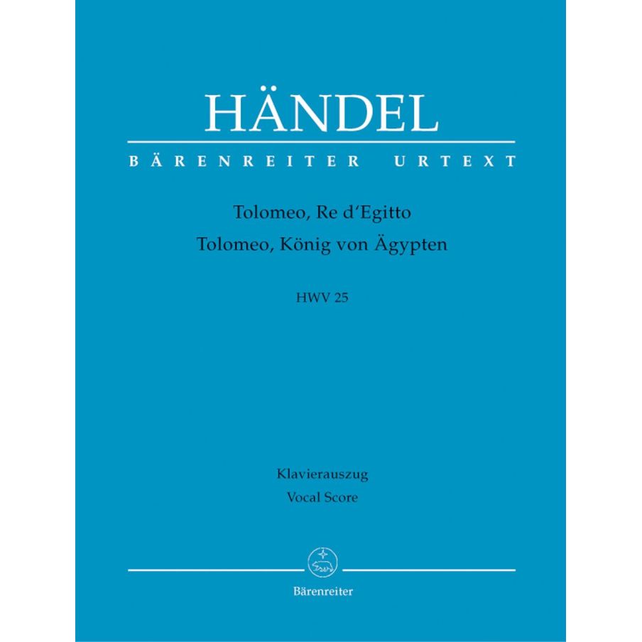 Handel, G F - Tolomeo, Re di Egitto (HWV 25) (It) (Urtext).