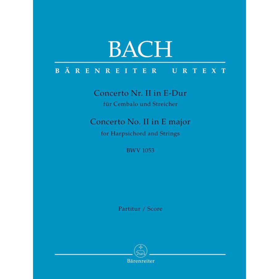 Concerto for Keyboard No. 2 in E (BWV 1053) Full Score - Johann Sebastian Bach