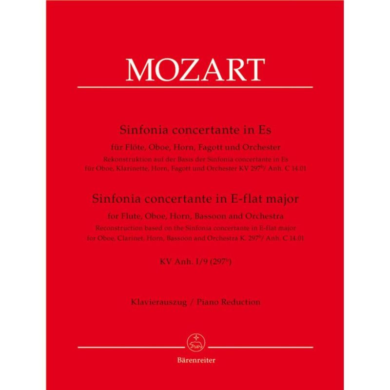 Mozart W.A. - Sinfonia concertante in E-flat (K.297b) for Fl, Ob, Hn, Bsn & Orch.