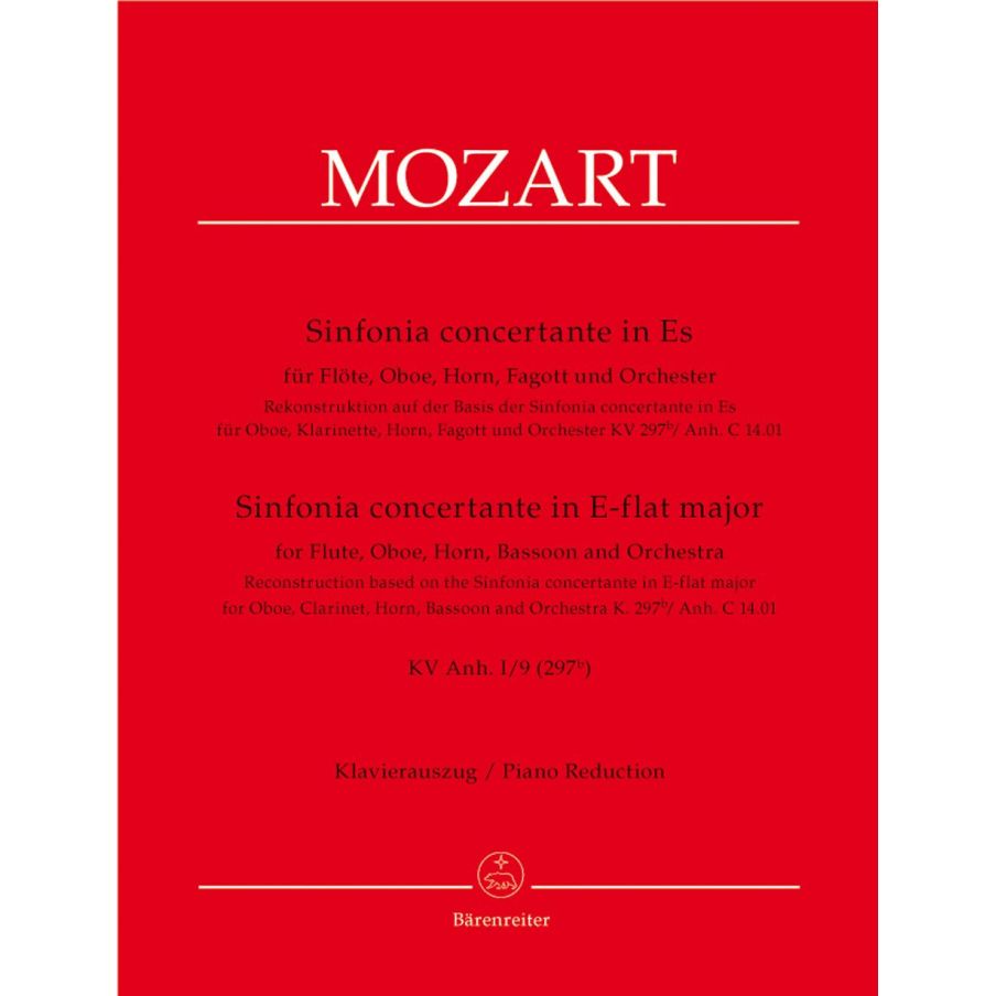 Mozart W.A. - Sinfonia concertante in E-flat (K.297b) for Fl, Ob, Hn, Bsn & Orch.