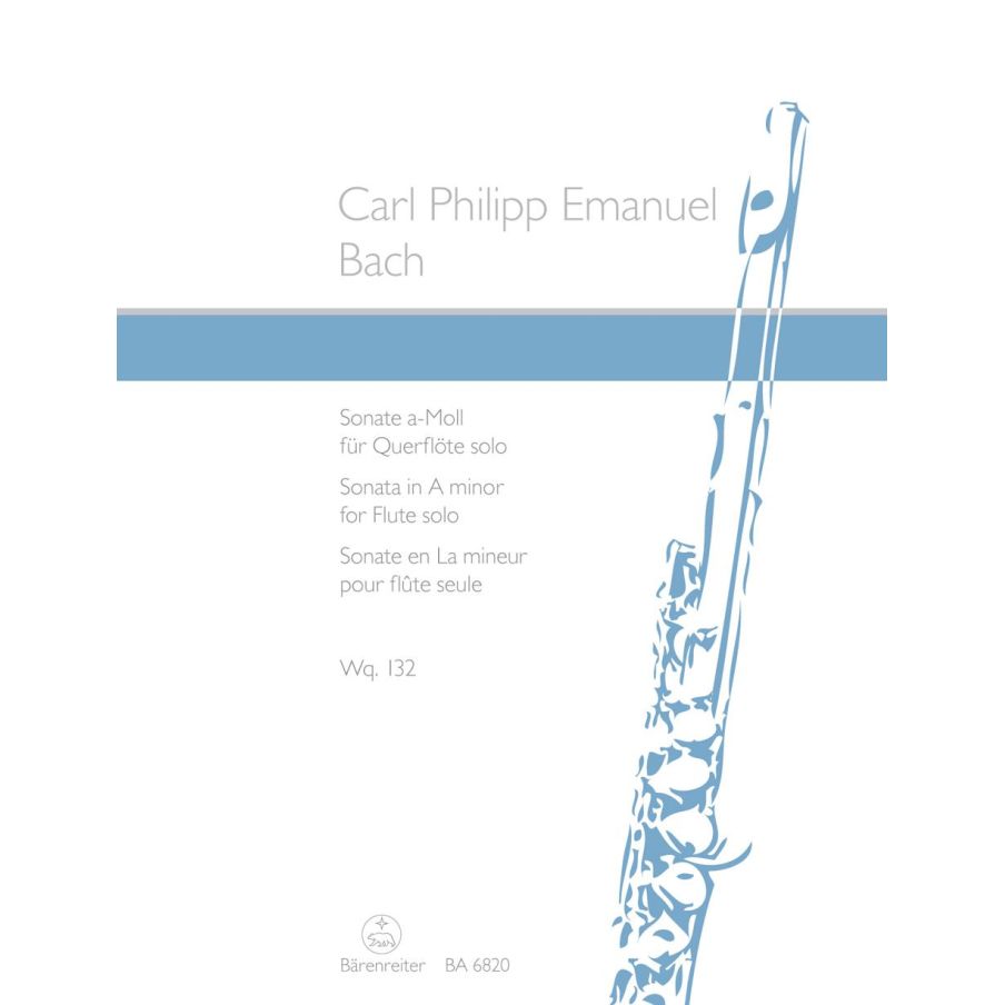 Bach C.P.E. - Sonata for Flute in A minor (Wq 132).