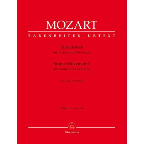 Mozart W.A. - Single Movements for Violin and Orchestra (Urtext).