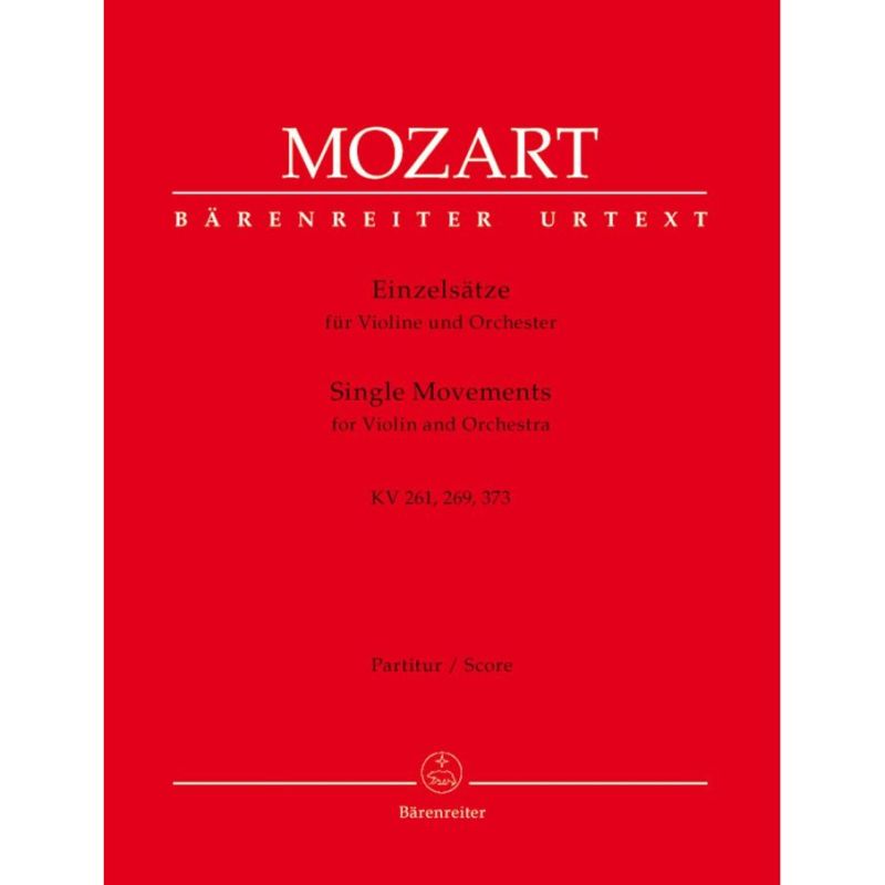 Mozart W.A. - Single Movements for Violin and Orchestra (Urtext).
