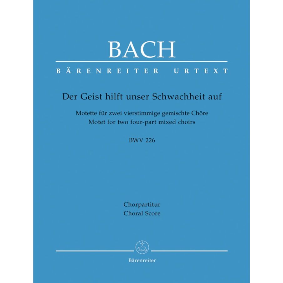 Bach J.S. - Motet No.2: Der Geist hilft (BWV 226a) (Urtext).
