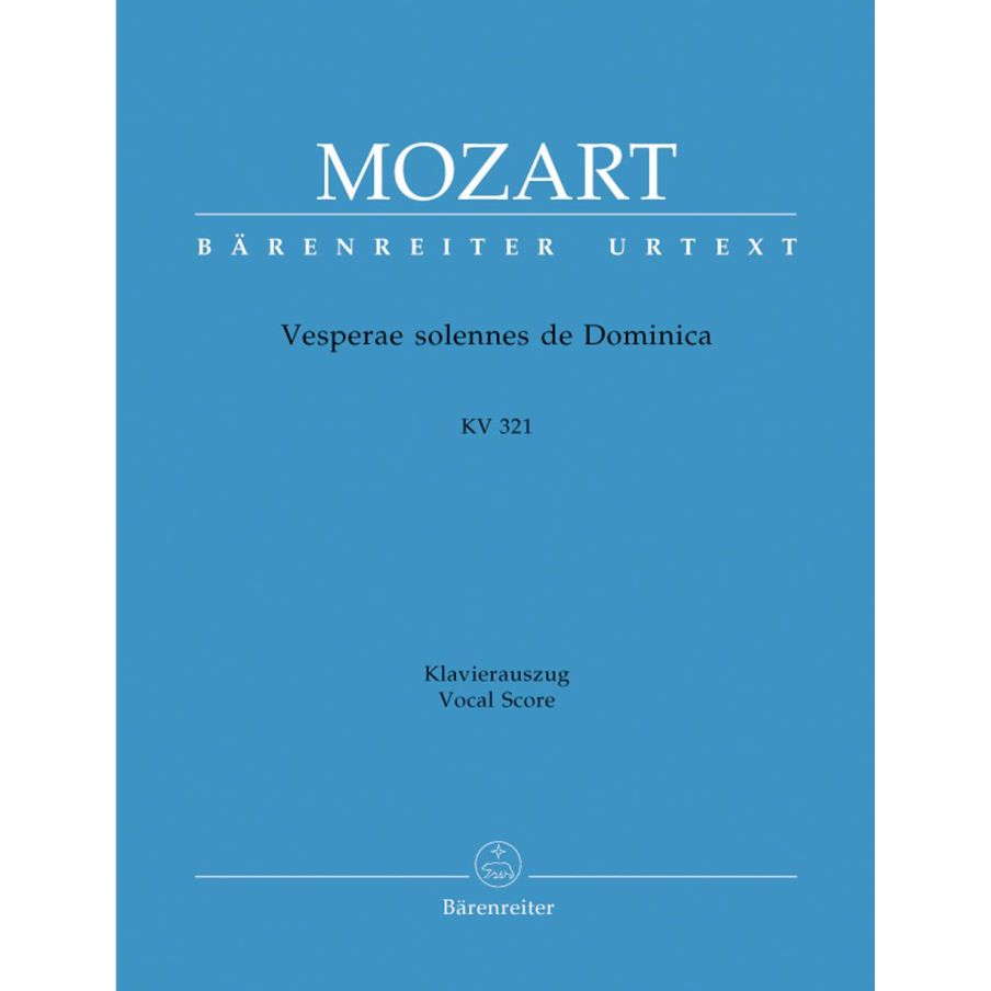 Mozart, W A - Vesperae solennes de Dominica (K.321) (Urtext).