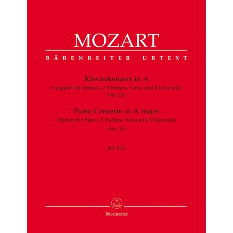 Mozart W.A. - Concerto for Piano No.12 in A  (K.414) (Urtext).