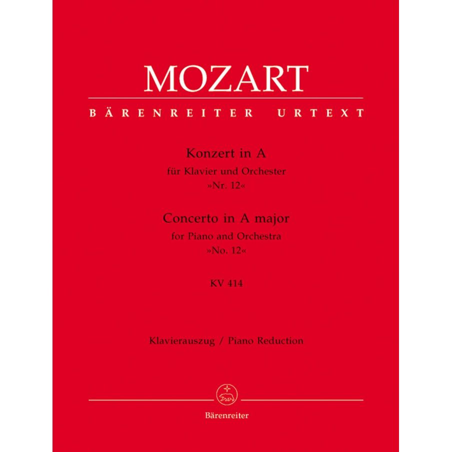 Mozart W.A. - Concerto for Piano No.12 in A (K.414) (Urtext).