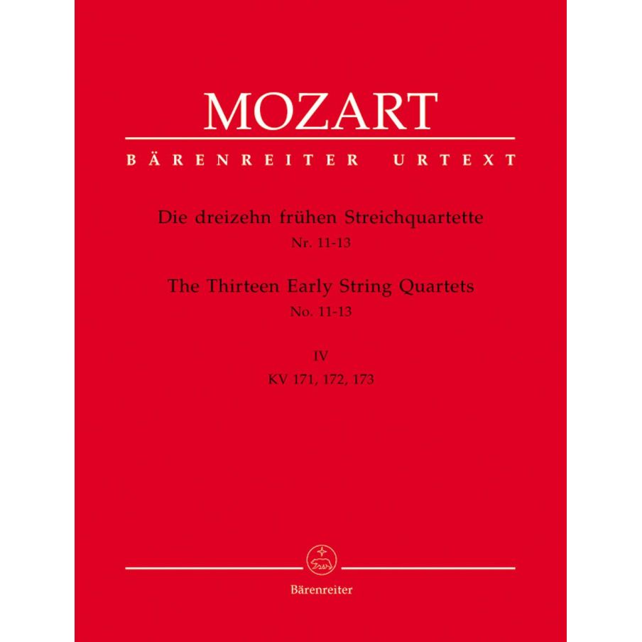 Mozart W.A. - String Quartets (Early) (13) (Urtext), Vol. 4 (K.171-173).