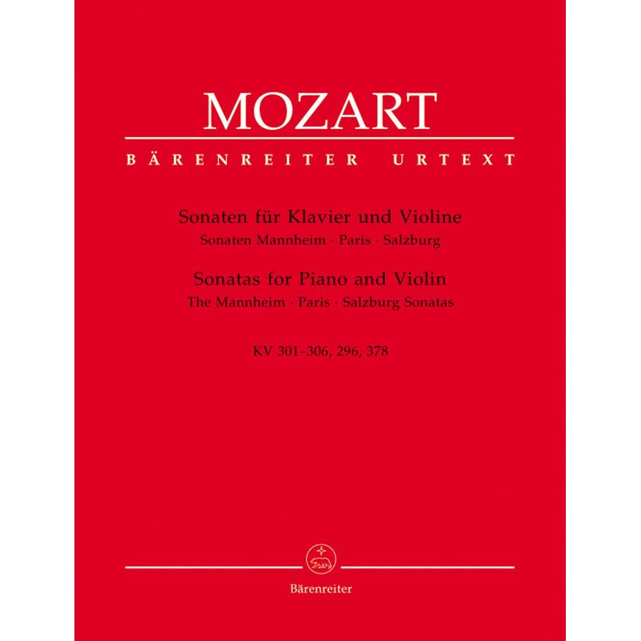 Mozart W.A. - Sonatas for Violin and Piano, Vol. 1: Mannheim, Paris, Salzburg.