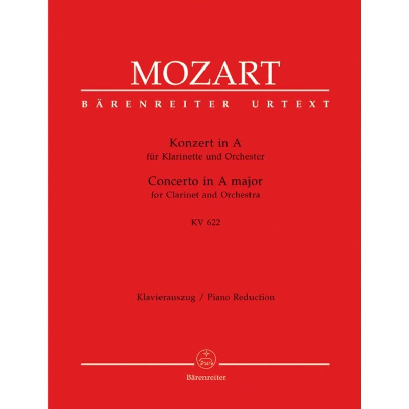 Mozart W.A. - Concerto for Clarinet (Basset Clarinet) in A (K.622) (Urtext).