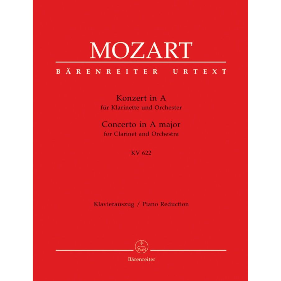 Mozart W.A. - Concerto for Clarinet (Basset Clarinet) in A (K.622) (Urtext).