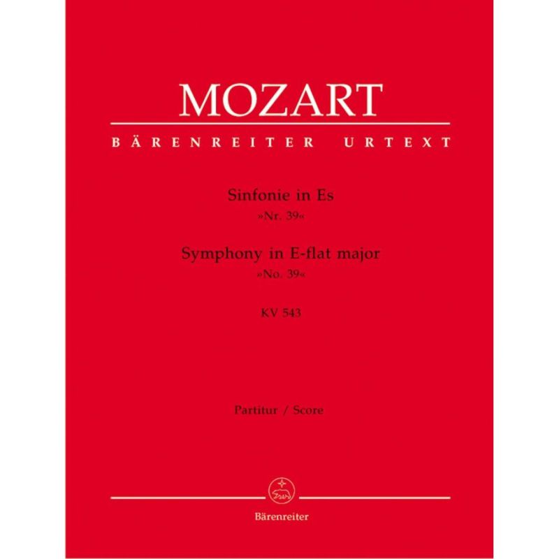 Mozart W.A. - Symphony No.39 in E-flat  (K.543) (Urtext).