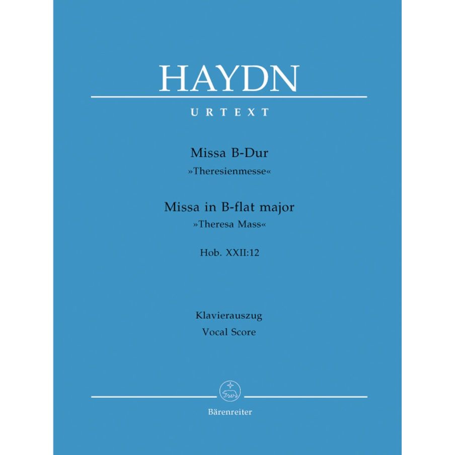 Haydn, F J - Maria Theresa Mass in B-flat (Theresien-Messe) (Hob.XXII:12) (Urtext) (L).