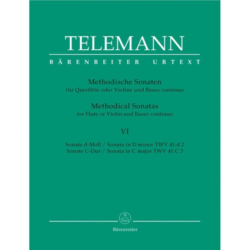 Telemann G.P. - Methodical Sonatas, Vol. 6: D minor, C (Urtext).