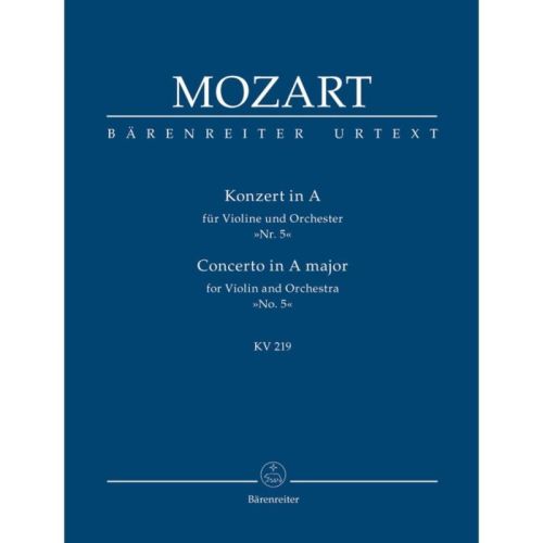 Mozart W.A. - Concerto for Violin No.5 in A (K.219) (Urtext).